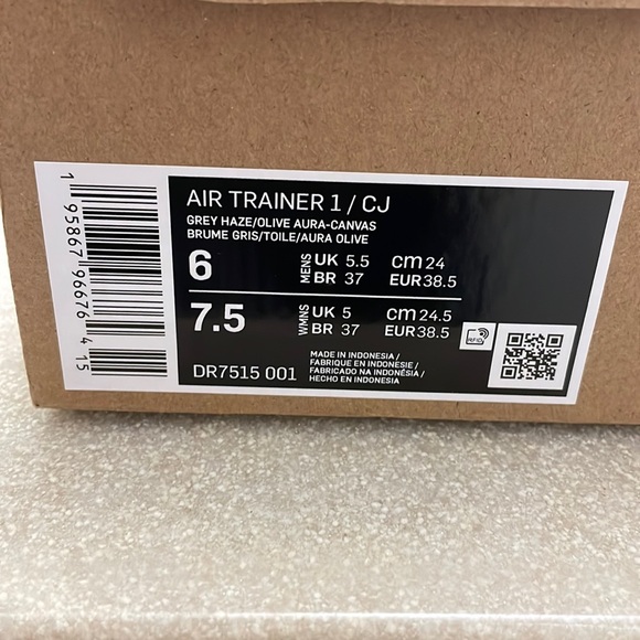 Travis Scott-Grey Haze AIR TRAINER 1 SP Nike Collab size 6 Mens (7.5 Wmns) *New* - Picture 9 of 11